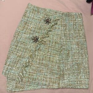 M&M Collection lined Tweet skirt XS